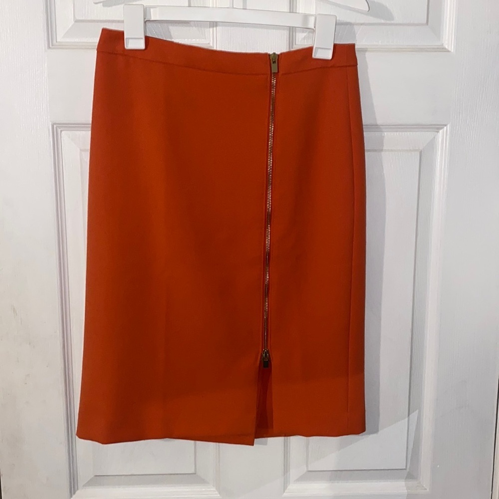 Talbots Exposed Zipper Front Pencil skirt